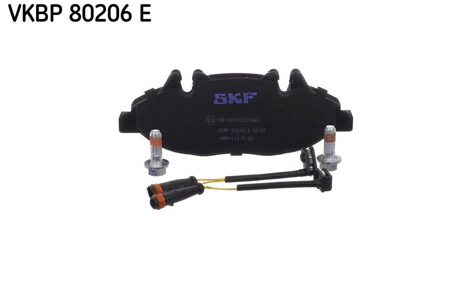 Jeu de 4 plaquettes de frein SKF ref. VKBP 80206 E